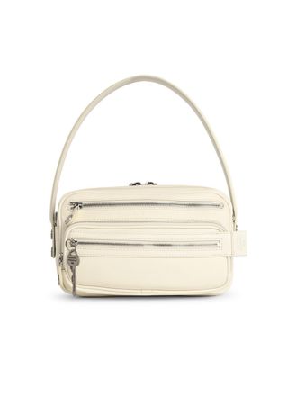 Acne Studios Camero Party witte leren schoudertas