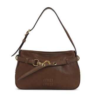 Miu Miu Brown Rovere Medium Shoulder Bag