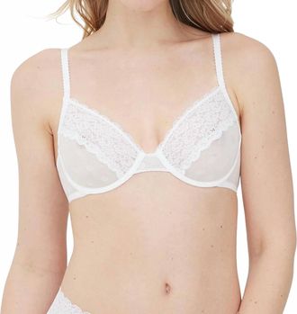 Skarlett Blue Dare Dot Plunge Unlined Bra In White