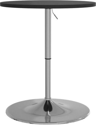 vidaXL Mesa Alta De Bar Madera Ingenier&iacute;a Y Acero Negra 60x60x90 Cm Vidaxl