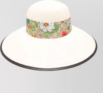 Gucci wide-brim straw sun hat