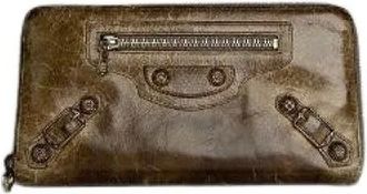 Balenciaga Pre-owned Wallets, female, Brown, Size: ONE SIZE Pre-owned City Wallet