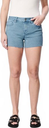 Dear John Denim Gigi Mid Low Rise Fray Hem Shorts In Stormy Weather