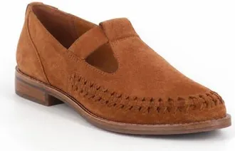 Gentle Souls Argyle Loafer in Luggage Suede at Nordstrom, Size 5.5