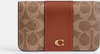 Coach Essential Slim Card Case In Signature Canvas