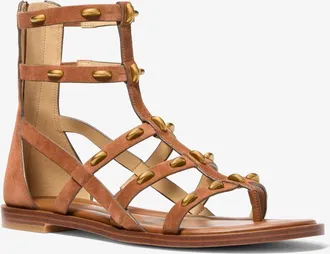 Michael Kors Noa Studded Suede Gladiator Sandal