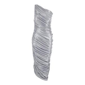 Norma Kamali Diana Gown - Dames - Feestkleedjes - Grijs - S - Kleedjes