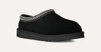 UGG Mens UGG Tasman II 1174671-BLK Slipper Black Suede Sheepskin Lined Slip-On GUG22