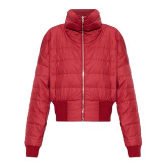 Rick Owens Down Jackets, female, Red, Size: S Cropped Jacket