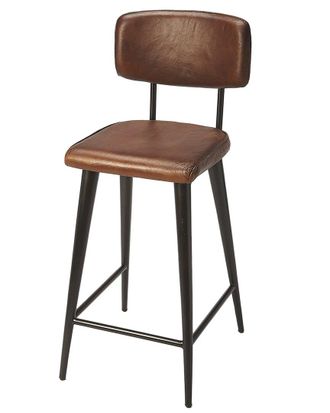 Butler Butler Specialty Company Saddle Leather 26In Counter Stool