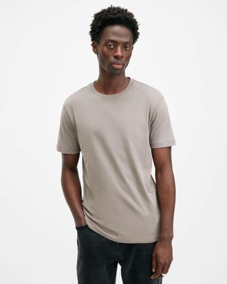 AllSaints Cotton Brace Brushed Cotton Crew Neck T-Shirt, Size: XS