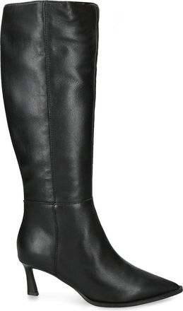 Steve Madden Womens Leather Lucid Black Boots - Size UK 3