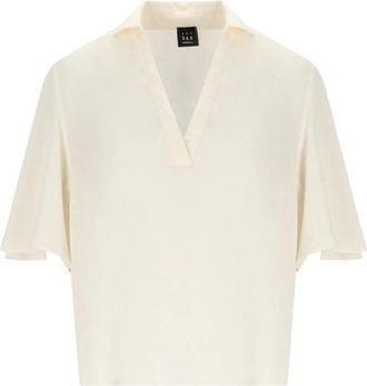 Marella Pancia Blouse - Dames - Blouses & Shirts - Wit - Maat: XS Poliester