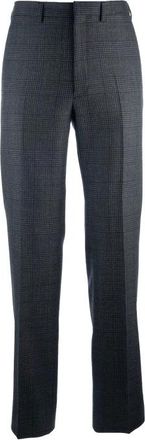 Prada Suit Trousers, male, Gray, Size: L Prince of Wales Check Trousers