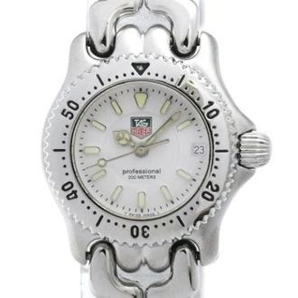 Tag Heuer Pre-owned Sel Wg1412 Polshorloge - Dames - Pre-owned - Wit - Maat: ONE Size