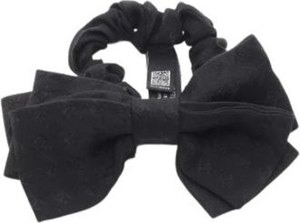 Chanel Pre-owned Accessories, female, Black, Size: ONE SIZE Pre-owned Silk Hair Accessory