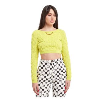 Elisabetta Franchi Donna, Top, Giallo, S, new