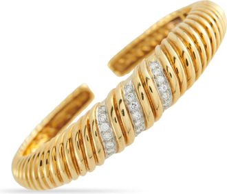 Tiffany & Co. Vintage 18K Yellow Gold 1.0ct Diamond Bracelet TI16-051926