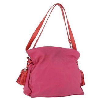 Loewe Pre-owned Shoulder Bag - Dames - Vintage Schoudertas - Roze - ONE Size - Leer - Vintage