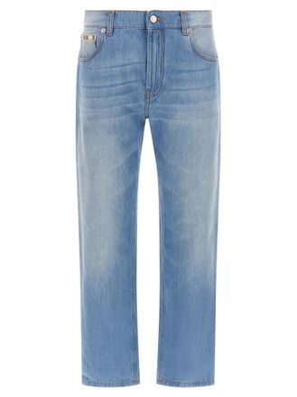 Moschino Light Blue Straight High Rise Jeans