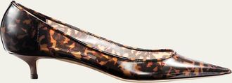 Jimmy Choo London 35mm Amelia Tortoiseshell-Printed Leather Pumps