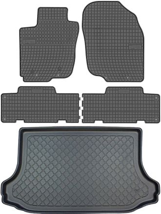 OEM Toyota Rav4 Iii Xa30 Suv De Febrero De 2006 A Febrero De 2013. Juego De Alfombrillas De Goma Para Coche Y Alfombrilla Para Maletero