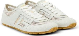 Balmain Racer 45 trainers in calfskin, suede and nylon in White at Nordstrom, Size 35 Eu