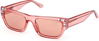 Guess GU7902 74S Womens Sunglasses Red Size 53
