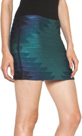 Haute Hippie Aztec Knit Bandage Mini Skirt Size M