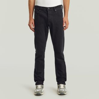 G-Star Regular-fit-Jeans G-STAR 3301 Straight Tapered, Herren, Gr. 31, L&auml;nge 34, washed schwarz, Denim/Jeans, Obermaterial: 98% Baumwolle, 2% Elasthan, norma