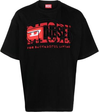 Diesel Black Logo Print T-Shirt