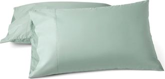Coyuchi Refined Organic Cotton Pillow Sham in Seafoam at Nordstrom, Size Queen