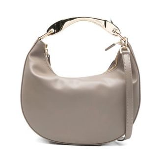 Twinset Handbags, female, Gray, ONE SIZE, Croissant Bag with Metal Handle