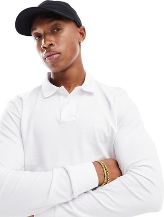 Boss Orange by Hugo Boss Passerby - Polo a maniche lunghe bianco
