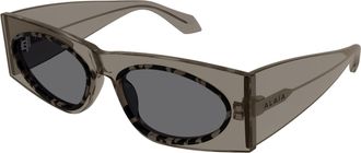 Alaia Brown Aa0085s Translucent Oversized Square Sunglasses