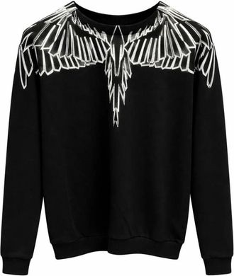 Marcelo Burlon County of Milan Sweatshirt - Heren - Sweatshirts - Zwart - XL - Katoen - Hoodies & sweatvesten