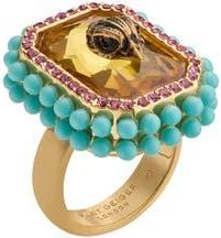 Kurt Geiger Eagle Head Cocktail Ring in Orange at Nordstrom Rack, Size 7