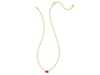 Kendra Scott Cailin Pendant Womens Necklace Womens Necklace Gold Burgundy Crystal