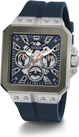 Guess Skeleton Leo Multifunction Horloge - Heren - Accessoires - Blauw - Maat: ONE Size