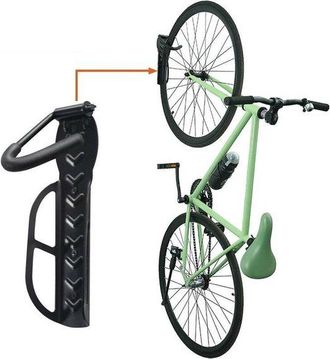 OEM Soporte Para Bicicletas Para Garaje, Colgador De Pared, Gancho Para Colgar, Capacidad De Carga De Hasta 30 Kg, Incluye Tornillos, Negro