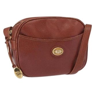 Burberry Pre-owned Leren Schoudertas - Dames - Pre-owned - Bruin - Maat: ONE Size Leer
