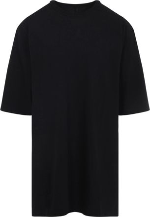 Rick Owens Jumbo Oversized Black Cotton T-Shirt