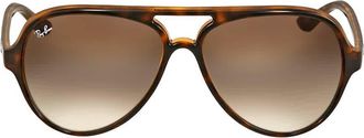 Ray-Ban Cats 5000 Classic Light Brown Gradient Aviator Unisex Sunglasses RB4125 710/51 59
