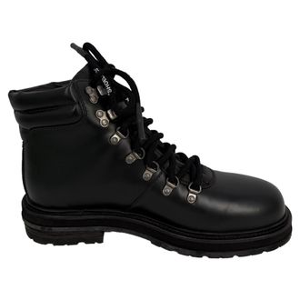Off-white Off-White Wandelschoenen tot de Enkel in Zwart Leer