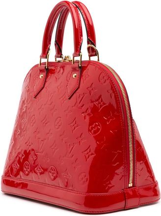 Louis Vuitton Crossbody Bags - 2015 Monogram Vernis Alma PM - Gr. unisize - in Rot - für Damen