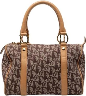 Dior Pre-owned Handbags, female, Brown, Size: ONE SIZE Pre-owned Boston Bag