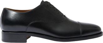 Scarosso Klassieke Handgemaakte Oxfords - Heren - Veterschoenen - Zwart - 43 EU - Leer - Schoenen