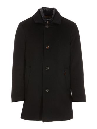 Moorer Tech fabric padded coat