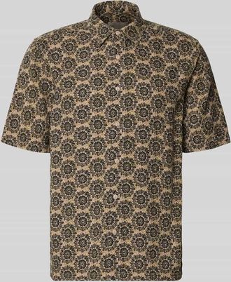 Only & Sons Regular Fit Freizeithemd aus reiner Baumwolle Modell JOHNSON in Khaki, Gr&ouml;&szlig;e XXL