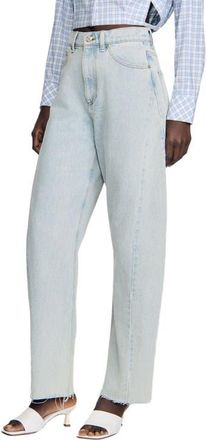 Sandro Faded barrel cotton jeans in Sky Blue at Nordstrom, Size 40 Eu